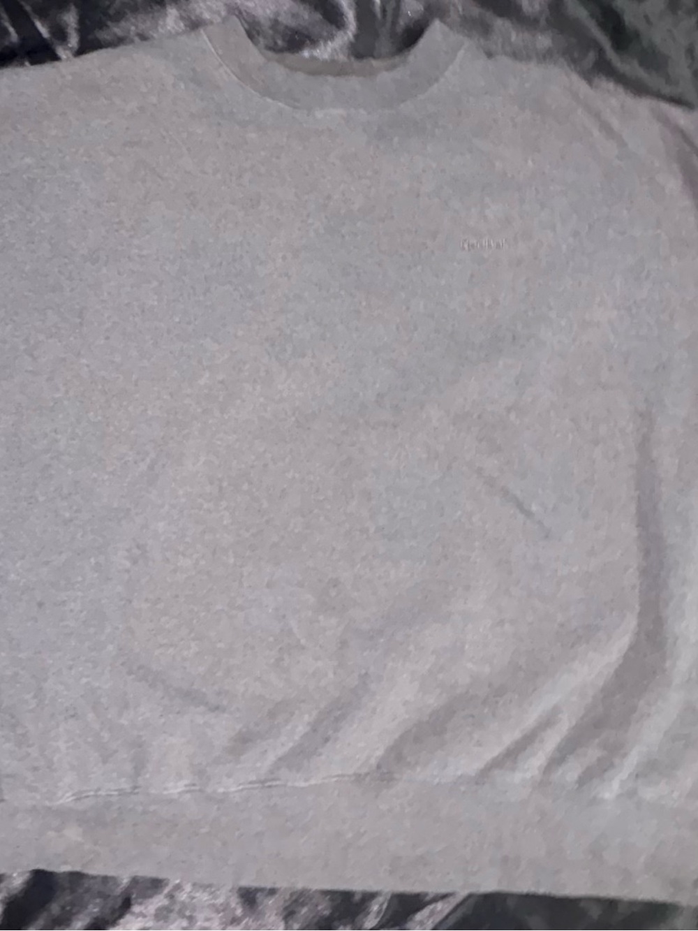 Reebok Men's Heather Gray Pullover Sweatshirt